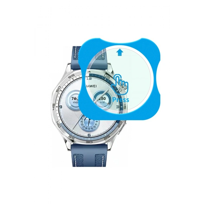 Huawei Watch GT6 GT6 Pro GT5 46MM Uyumlu Kolay Kurulum Aparatlı Temperli Cam HD Ekran Koruyucu