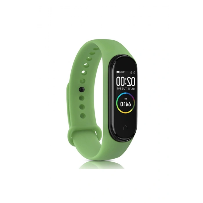 Xiaomi Mi Band 5 ve Mi Band 6 ile Birebir Tam Uyumlu Esnek Renkli Değiştirilebilir Silikon Kordon