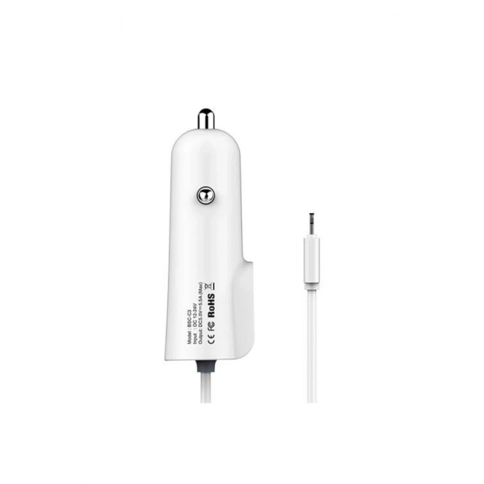 iPhone 6/7/8/X/XR/XsMax/11/12/13/14 Serileri ile Uyumlu Araç İçi Çakmaklık Şarj Başlığı ve Kablo Set