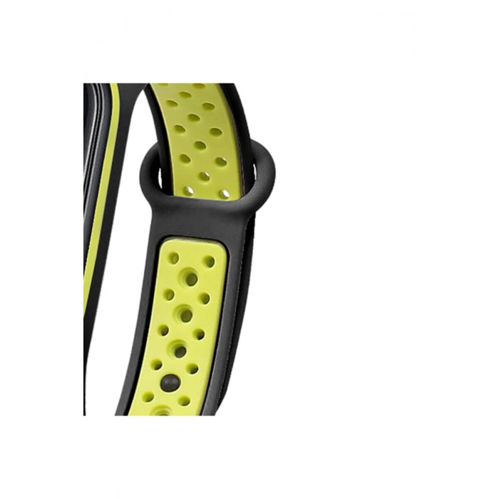 Xiaomi Mi Band 3 Mi Band 4 ile Birebir Tam Uyumlu Delikli Model Çift Renk Spor Esnek Silikon Kordon