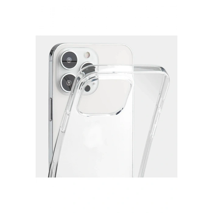 Apple iPhone 16 Pro Max ile Uyumlu Sararmaz Sert PC Kristal Netlikte Minimalist Şeffaf Kılıf
