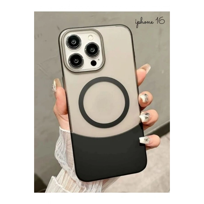 İPHONE 16 İLE UYUMLU 2 PARÇALI MAGSAFE ÖZELLİKLİ SOFT RENKLİ TELEFON KILIFI