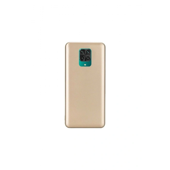Xiaomi Redmi Note 9S / Note 9Pro Modelleriyle Uyumlu Mat Gold Renkli Esnek Silikon Kılıf