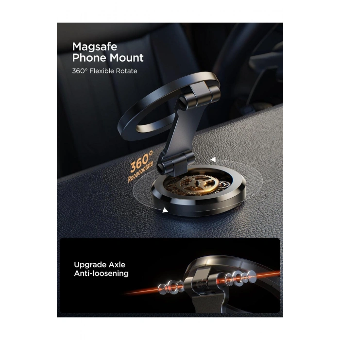 Zs403 Magnetik MagSafe Uyumlu Katlanabilir Araç İçi Telefon Tutucu