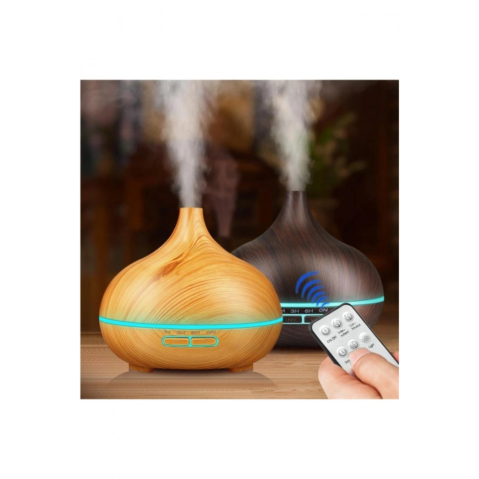 ODA HAVA NEMLENDİRİCİSİ-AROMATERAPİ 7 FARKLI IŞIK SEÇENEKLİ KUMANDALI HUMIDIFIER