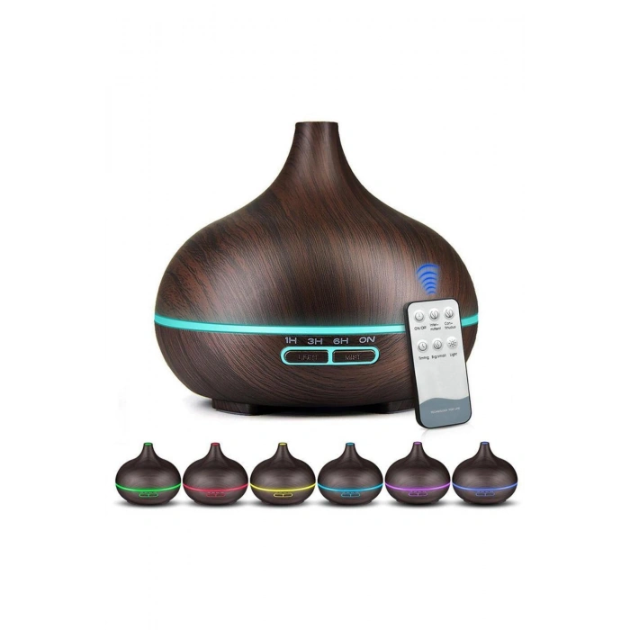 ODA HAVA NEMLENDİRİCİSİ-AROMATERAPİ 7 FARKLI IŞIK SEÇENEKLİ KUMANDALI HUMIDIFIER