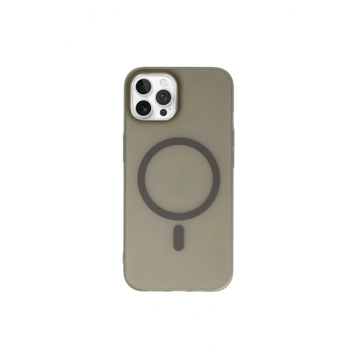 iPhone 15 Pro ile Uyumlu Minimalist Tasarım Mat Buzlu Soft Slim MagSafe Özellikli PC Kılıf