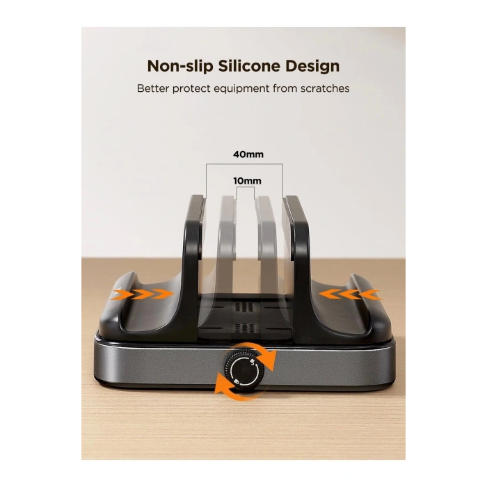 Zs374 Dikey Laptop Telefon Ve Tablet Tutucu Masaüstü Organizer Stand