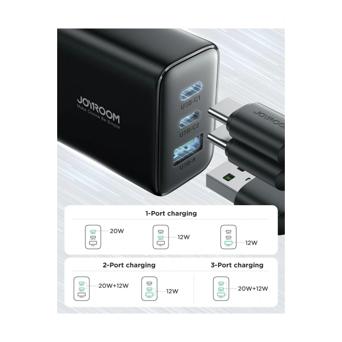 TCF10 1 Usb 2 Type-c Çıkışlı 32w Şarj Adaptörü