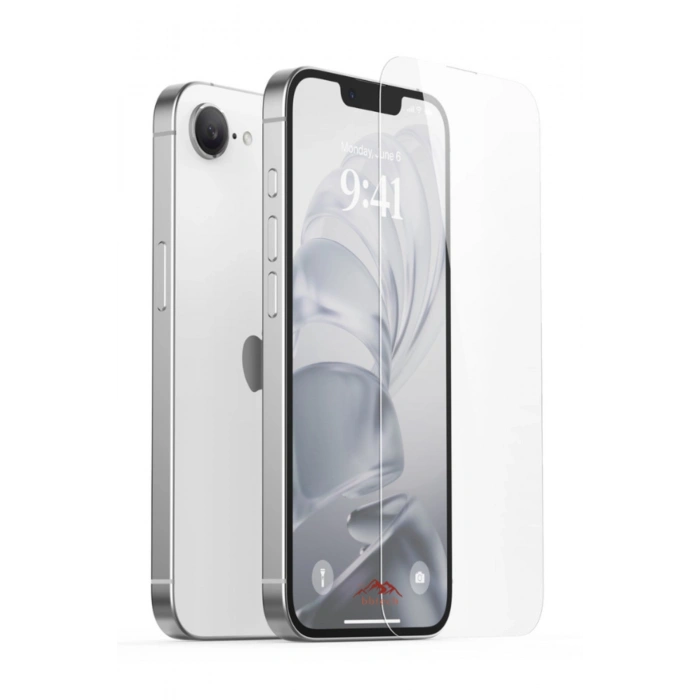 iPhone 16e ile Uyumlu HD Netlik Çizilmez 9H Temperli Cam