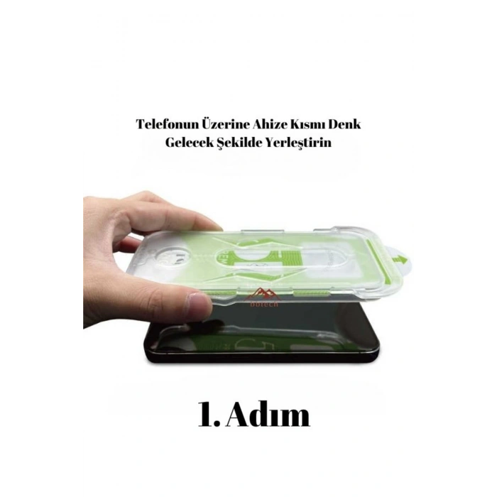 Apple iPhone 16e ile Uyumlu Kolay Kurulum ve Hizalama Aparatlı Tam Kaplayan Hayalet Ekran Koruyucu
