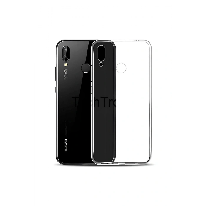 Huawei Y7 Prime 2019 Kılıf Kamera Koruma Çıkıntılı Şeffaf ve Esnek Silikon Kapak