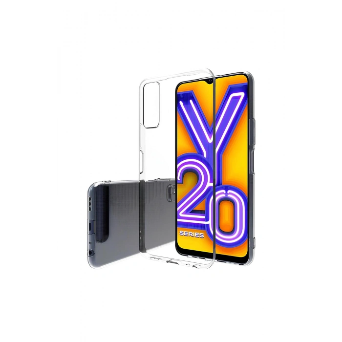 Vivo Y20 Kılıf Esnek ve Şeffaf Tpu Silikon Kapak