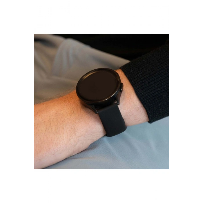 Ticwatch PRO / PRO 2020 / GTX 22mm Standart Silikon Kordon Klasik Kayış Esnek 22 mm Band