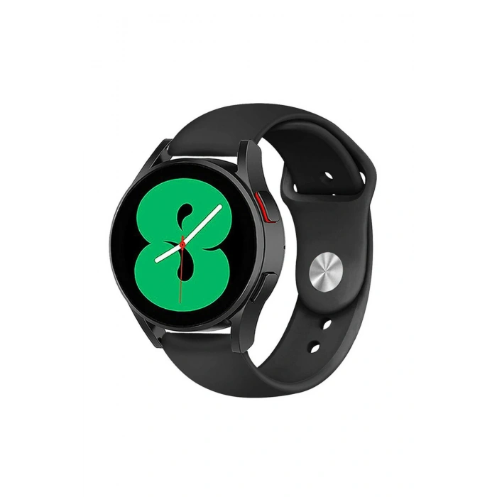Samsung Galaxy 3 45mm / Galaxy 46mm / Gear S3 22mm Standart Silikon Kordon Klasik Kayış Esnek 22 mm