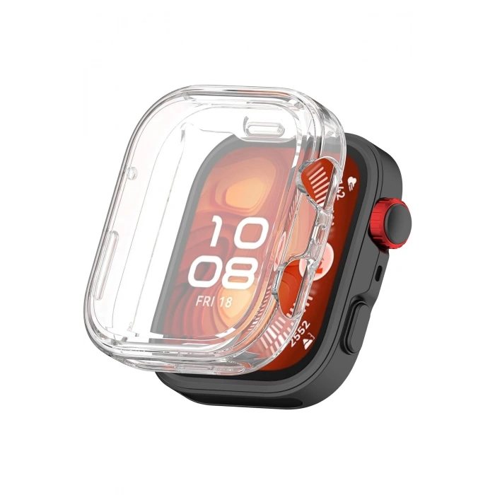 Huawei Watch Fit 4 Pro Uyumlu Şeffaf Esnek TPU Premium Kasa Koruyucu Fit 4 Pro Ekran Koruyucu