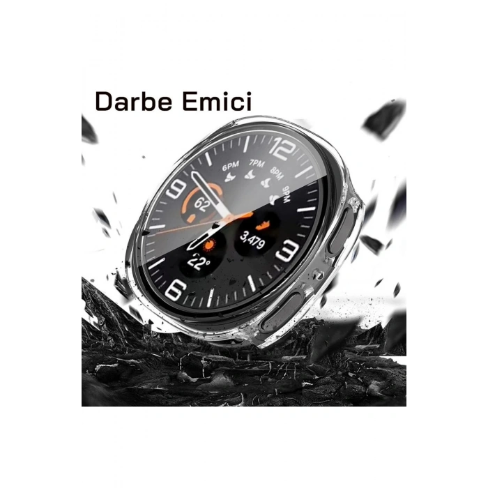Samsung Galaxy Watch 8 Serisi 44mm Uyumlu Sert PC Kasa ve Ekran Koruyucu
