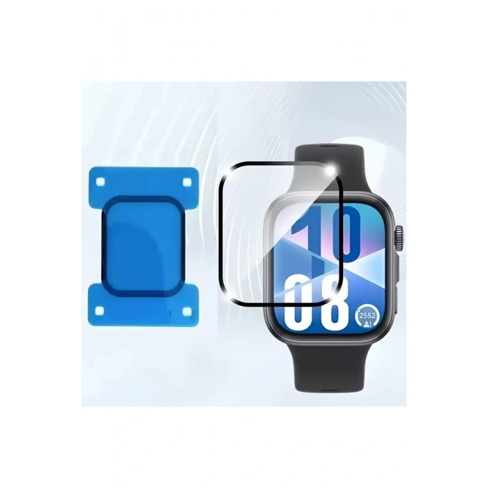 Huawei Watch Fit 4 Kolay Uygulama Aparatlı Full Ekran Koruyucu Polymer Nano Film Kolay Kurulum PPM