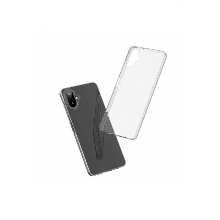 Samsung Galaxy A07 ile Uyumlu Sert PC Sararmaz Kristal Netlik Şeffaf Kılıf