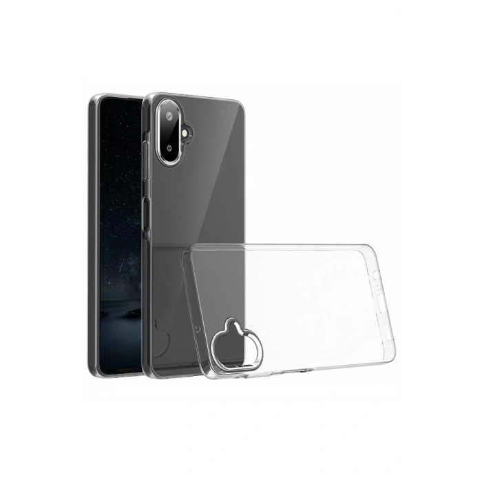 Samsung Galaxy A07 ile Uyumlu Sert PC Sararmaz Kristal Netlik Şeffaf Kılıf