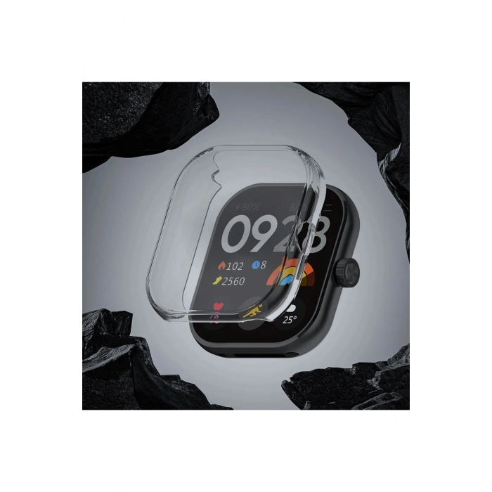 Xiaomi Redmi Watch 5 Uyum Yumuşak Silikon 360 Tam Koruma Sağlayan Kasa Ve Ekran Koruyucu Kılıf Kapak