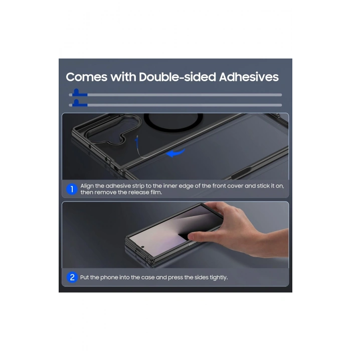 Samsung Galaxy Z Fold 7 ile Uyumlu MagSafe Kablosuz Şarj Destekli Mat Transparan Silikon Kılıf
