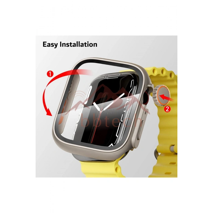 Apple Watch SE 3 40mm Ultra Dönüştürücü Kasa ve Ekran Koruyucu SE 3ü Ultraya Çevirici Adaptör
