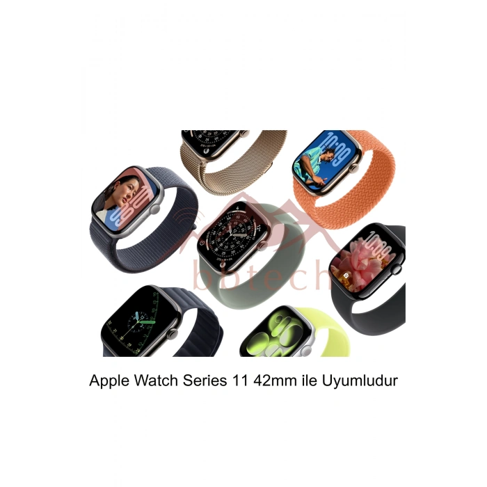 Apple Watch Series 11 42mm Ultra Dönüştürücü Kasa ve Ekran Koruyucu S11i Ultraya Çevirici Adaptör