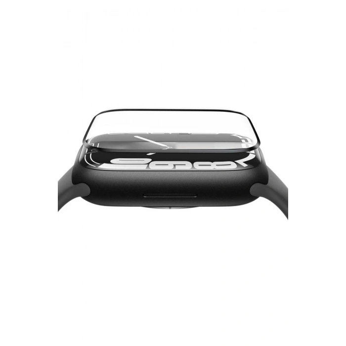 Apple Watch SE3 44mm Ekran Koruyucu Şeffaf Polymer Nano Ppm Ekran Filmi Kavisli Tam Kaplayan