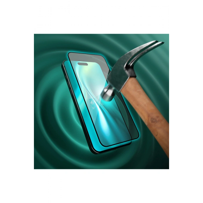 iPhone 17 Air Uyumlu 9H Tam Kaplayan Anti-Statik Temperli Cam Ekran Koruyucu Çizilmez HD Netlik