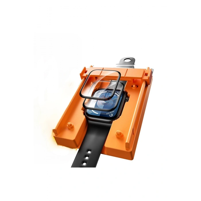 Apple Watch Series 11 42mm Uyumlu Uygulaması En Kolay Ekran Koruyucu Otomatik Hizalama Aparatlı Kit