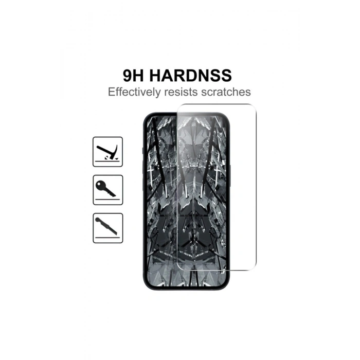 Apple iPhone 17 Pro ile Uyumlu 9H Temperli Cam Ekran Koruyucu Leke Tutmaz HD Netlik