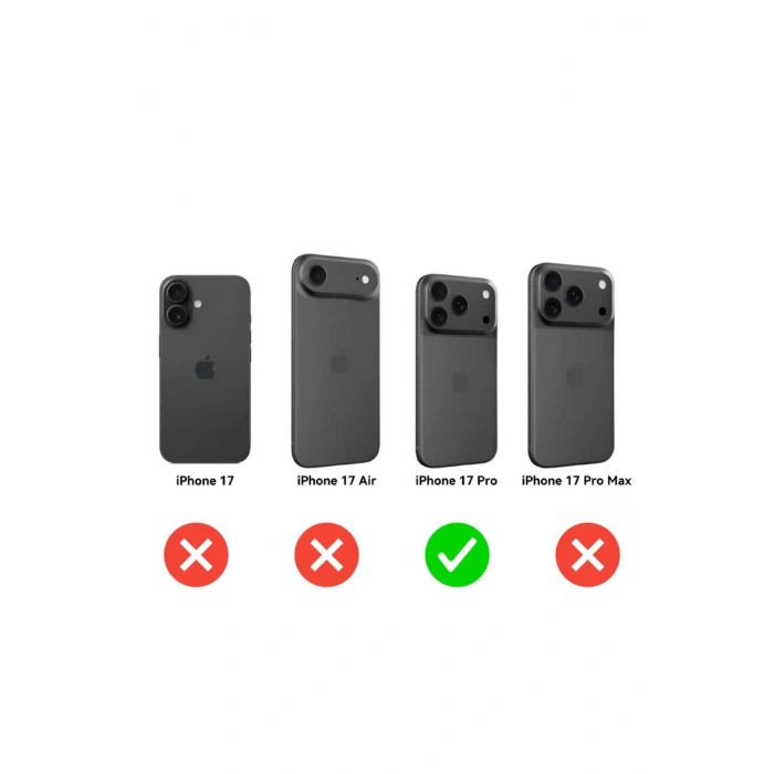 Apple iPhone 17 Pro ile Uyumlu 9H Temperli Cam Ekran Koruyucu Leke Tutmaz HD Netlik