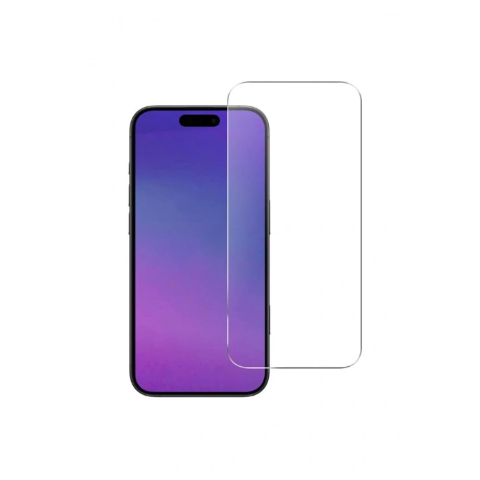 Apple iPhone 17 ile Uyumlu 9H Temperli Cam Ekran Koruyucu Leke Tutmaz HD Netlik