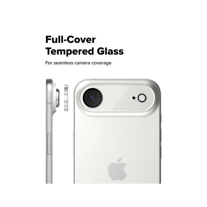 iPhone 17 Air ile Uyumlu Kristal Netlik 9H Kırılma Karşıtı Cam Kamera Ünitesi ve Lens Koruyucu