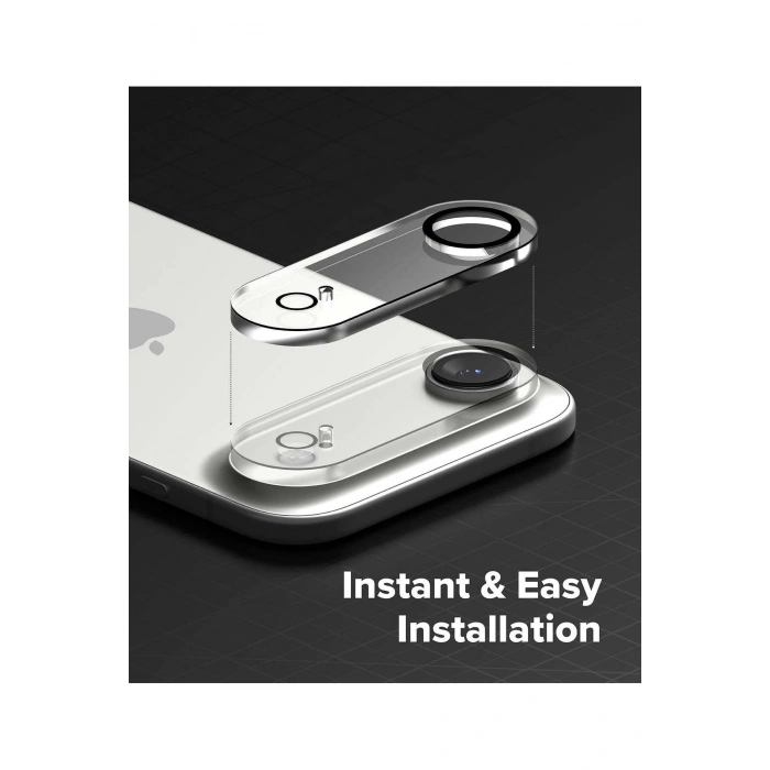 iPhone 17 Air ile Uyumlu Kristal Netlik 9H Kırılma Karşıtı Cam Kamera Ünitesi ve Lens Koruyucu
