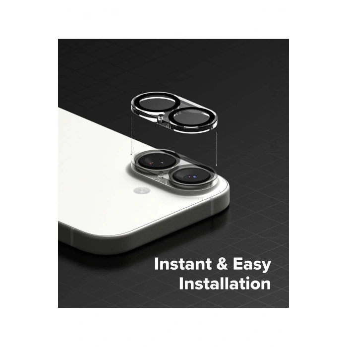 iPhone 17 ile Uyumlu Kristal Netlik 9H Kırılma Karşıtı Cam Kamera Ünitesi ve Lens Koruyucu