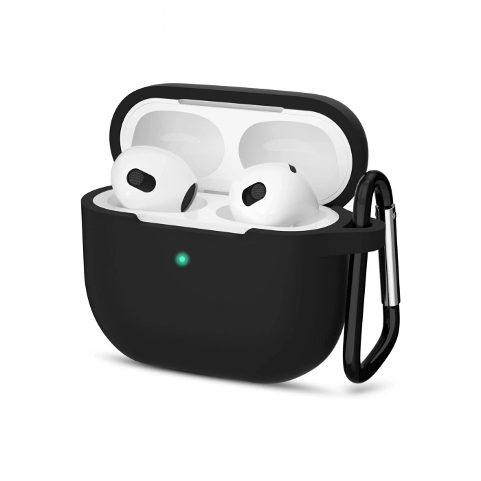 Apple AirPods Pro 2.Nesil ile Uyumlu Esnek Silikon Koruyucu Kılıf + Askı Aparatı