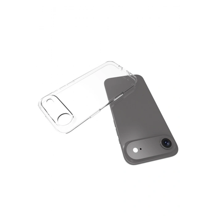Apple iPhone 17 Air ile Uyumlu Kamera Korumalı Şeffaf Silikon Kılıf