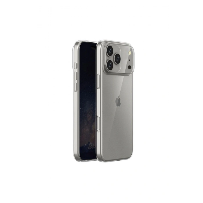 Apple iPhone 17 Pro ile Uyumlu Kamera Korumalı Şeffaf Silikon Kılıf
