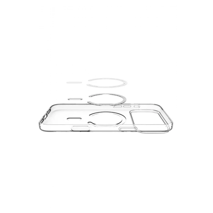iPhone 17 Pro Max ile Uyumlu Magsafe Şarj Özellikli Ultra İnce Sararmaz Şeffaf PC Minimalist Kılıf