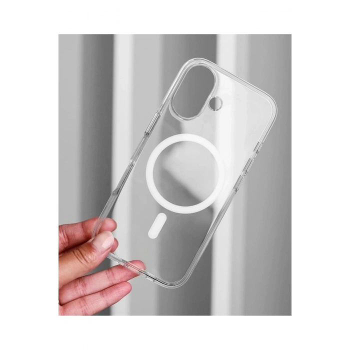 iPhone 17 ile Uyumlu Magsafe Şarj Özellikli Ultra İnce Sararmaz Şeffaf PC Minimalist Kılıf