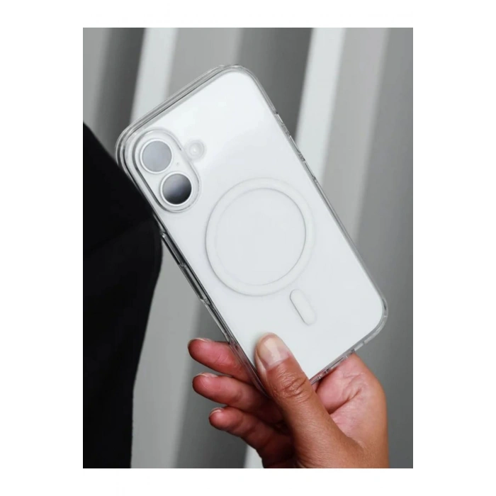 iPhone 17 ile Uyumlu Magsafe Şarj Özellikli Ultra İnce Sararmaz Şeffaf PC Minimalist Kılıf
