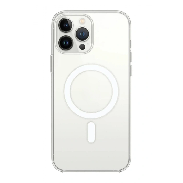 iPhone 15 Pro Max ile Uyumlu Magsafe Şarj Özellikli Ultra İnce Sararmaz Şeffaf PC Minimalist Kılıf