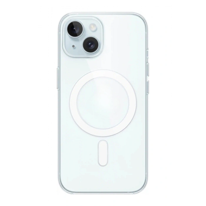 iPhone 15 Plus / 14 Plus ile Uyumlu Magsafe Şarj Özellikli Ultra İnce Sararmaz Şeffaf PC Kılıf