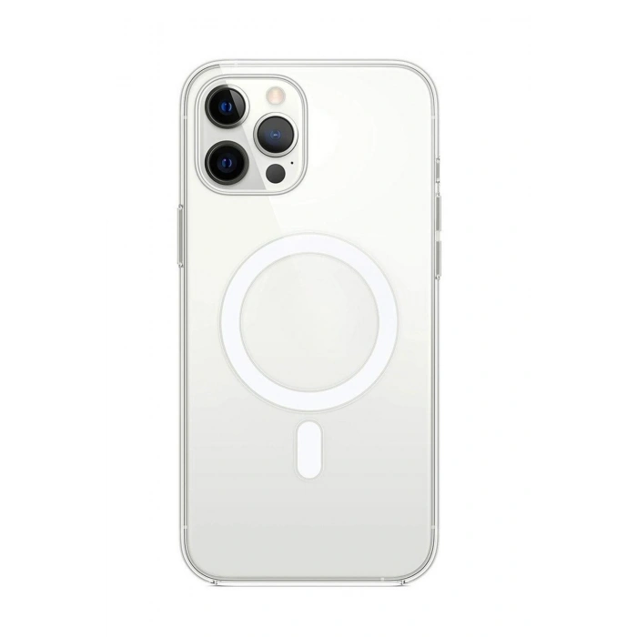 iPhone 12 / 12 Pro ile Uyumlu Magsafe Şarj Özellikli Ultra İnce Sararmaz Şeffaf PC Minimalist Kılıf