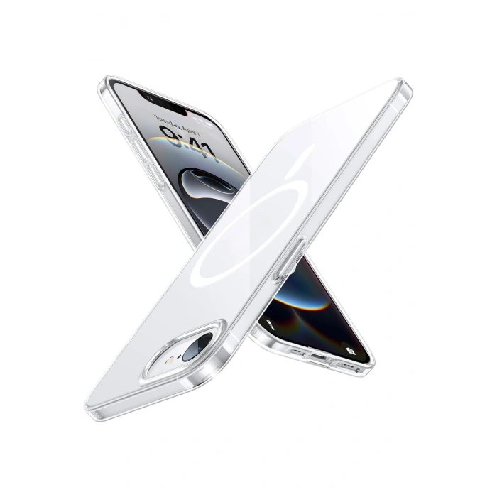 iPhone 16e ile Uyumlu Magsafe Şarj Özellikli Ultra İnce Sararmaz Şeffaf PC Minimalist Kılıf