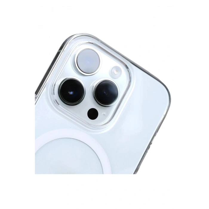 iPhone 14 Pro Max ile Uyumlu Magsafe Şarj Özellikli Ultra İnce Sararmaz Şeffaf PC Minimalist Kılıf