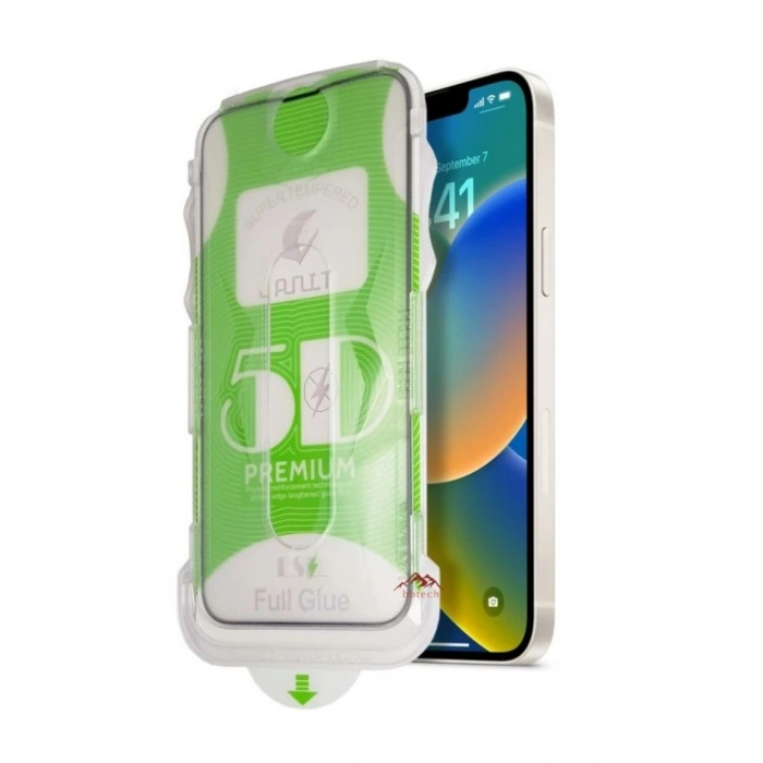 Apple iPhone 17 Pro Uyumlu Kolay Kurulum ve Hizalama Aparatlı Tam Kaplayan HD Netlik Ekran Koruyucu