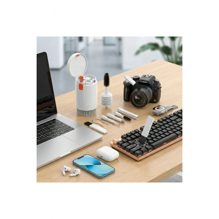 20 Parça Profesyonel Elektronik Temizleme Kiti Laptop/Klavye/Kulaklık/Telefon/Kamera Temizlik Seti